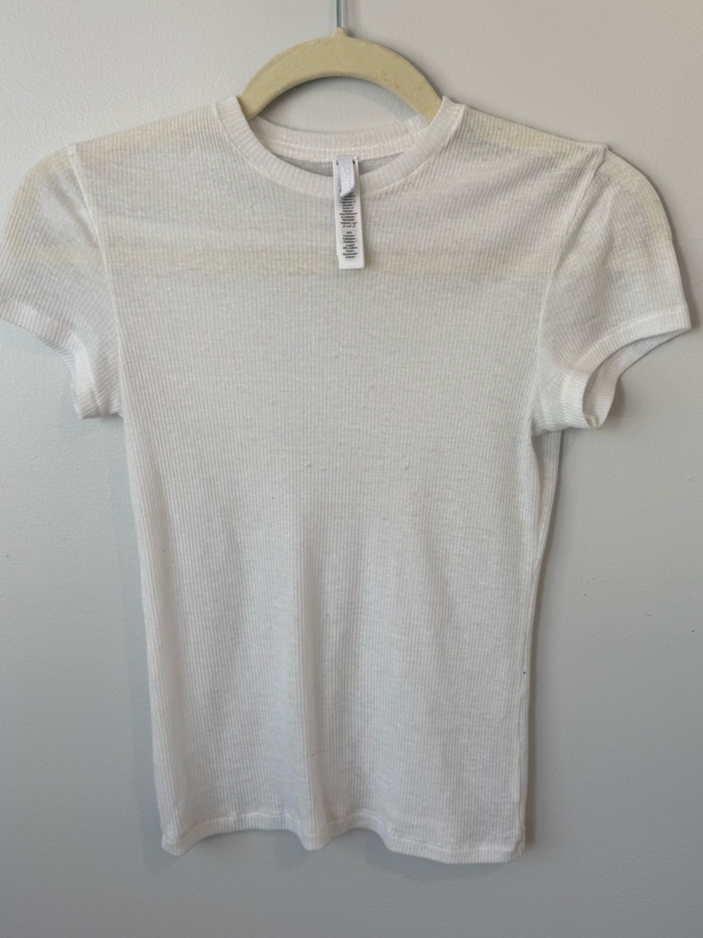 SKIMS SHEER RIB TSHIRT SMALL